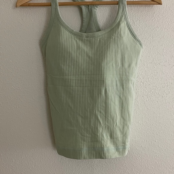 Lululemon Racerback Tank Ribbed Crop Sports Top - Picture 7 of 14